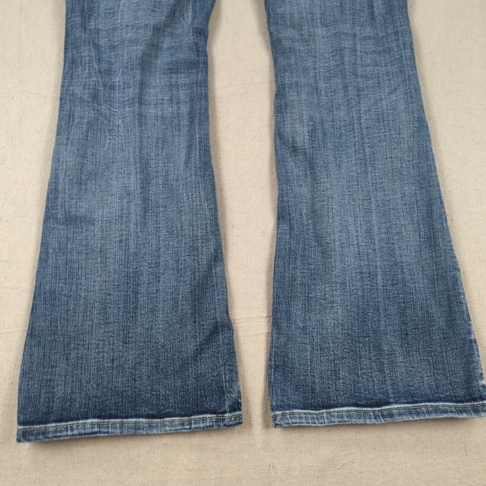 Buckle Black Jeans Womens 31 Blue Boot Cut Stretch Western Cowgirl - Picture 14 of 15